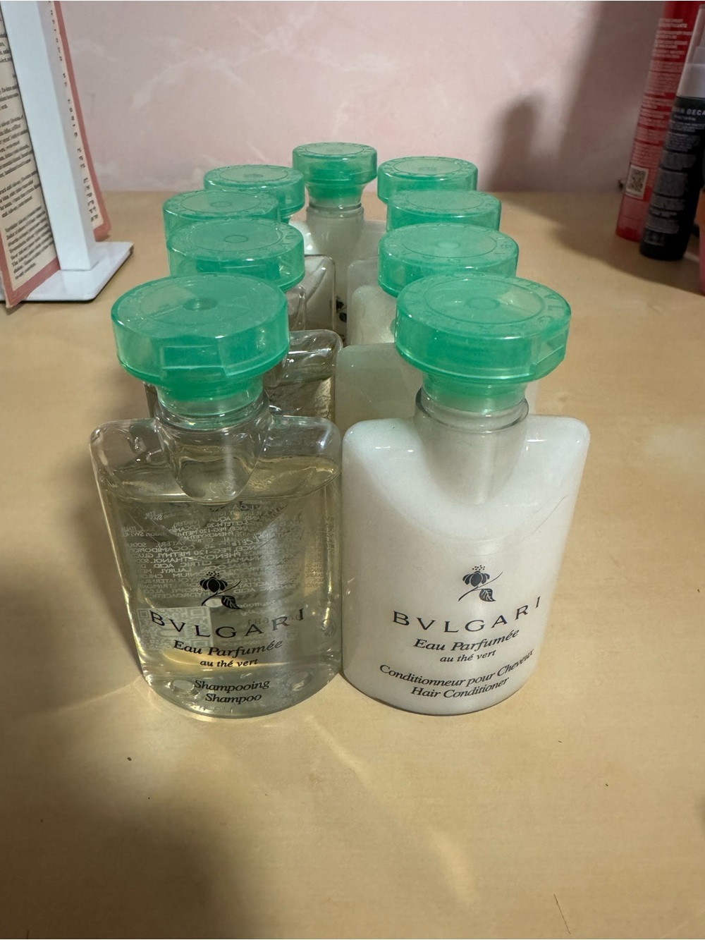Bulgari Eau Parfumée Shampoo & Conditioner Mini Set - Green Caps